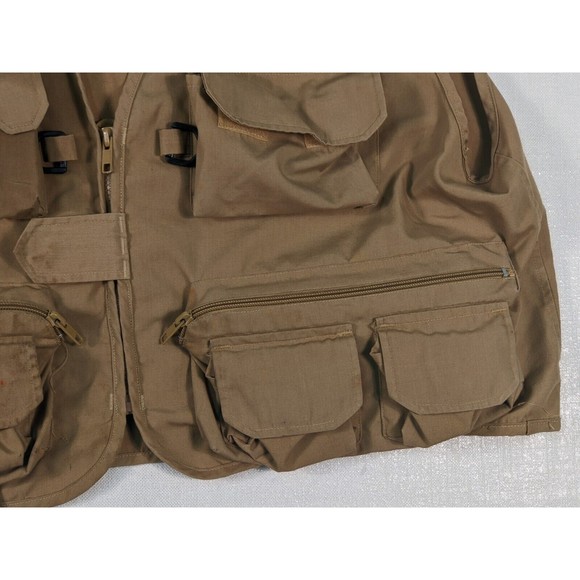 Wilderness Pro Traditional Fishing Vest Zipper Pocket Size L Fly Fishing - Picture 3 of 8